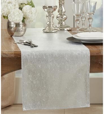 Saro Lifestyle Metallic Glam Table Runner