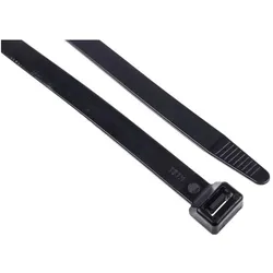 RS PRO, Cable Tie 550x12.7 Black Nylon 66 (Kunststoffkabelbinder, 550 mm, 100 Stk.)