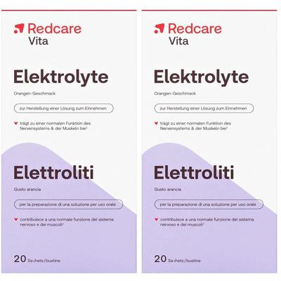 Redcare Elektrolyte Doppelpack 2x20 St Beutel