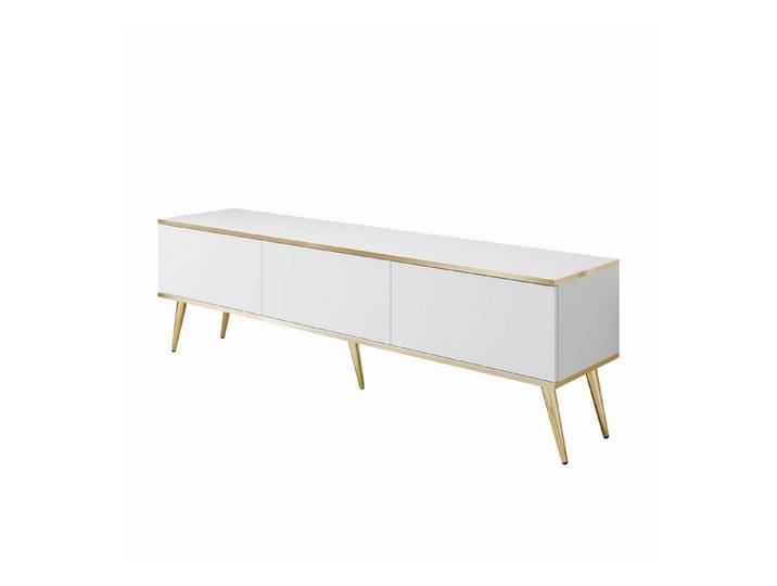 ALLHOUSE24 TV-Schrank SENSO 175 cm Unterschrank TV Lowboard Gold Metall Füße (1x TV Schrank) Breite 175 cm