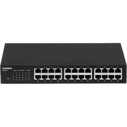 edimax Switch 19" Gigabit 24-port (24 Ports), Netzwerk Switch, Schwarz