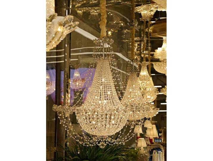 Lustre en cristal français de luxe européen, style rétro, pour escalier, villa, lampes de designer Opera, luminaires de mariage, LED pour chambre