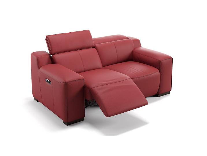 2-Sitzer Sofa LORETO Designer Ledersofa