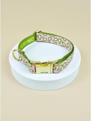 Uplifted Finds Designer Double Sided Printed Pet Collar With Gold Hardware a s