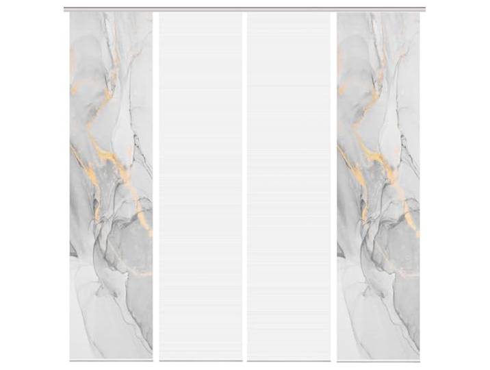 Vision S 4er-Set Flächenvorhänge MARMOSA, halbtransparent, Höhe 260 cm, grau