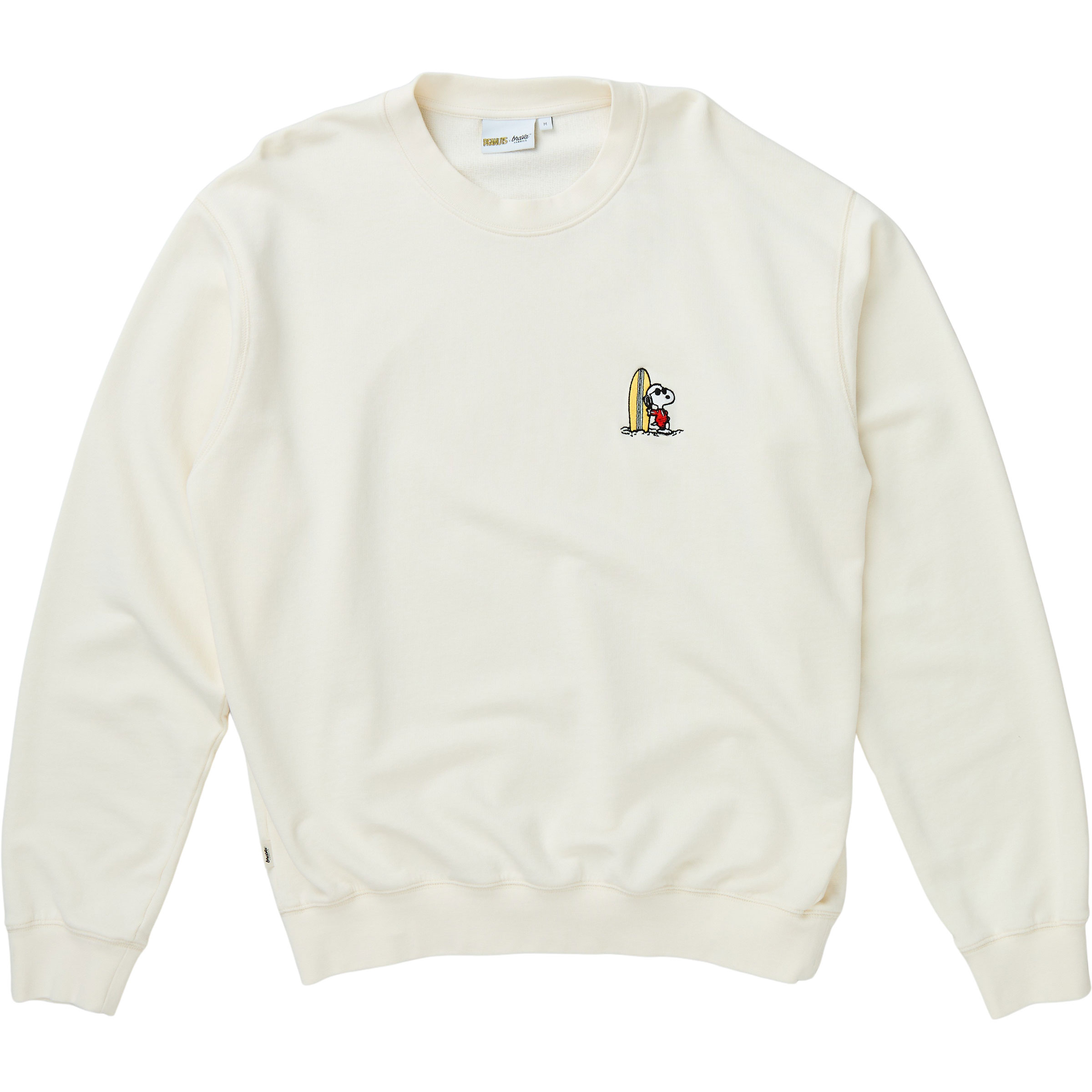 Brava Fabrics Peanuts Surf Herren Pullover weiss Größe XL Lifestyle Widerstandsfähig