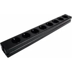 Eurolite, Steckdosenleiste, Steckdosenleiste 8-fach ALU sw (8x, CEE 7/3)
