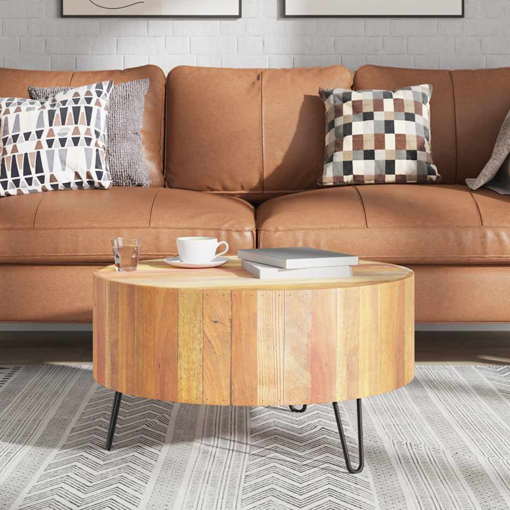 vidaXL Table basse Bois de récupération massif