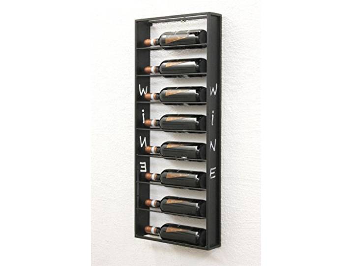 DanDiBo Weinregal Wand Metall Schwarz Sofie Flaschenständer Flaschenregal Flaschenhalter Weinflaschenregal