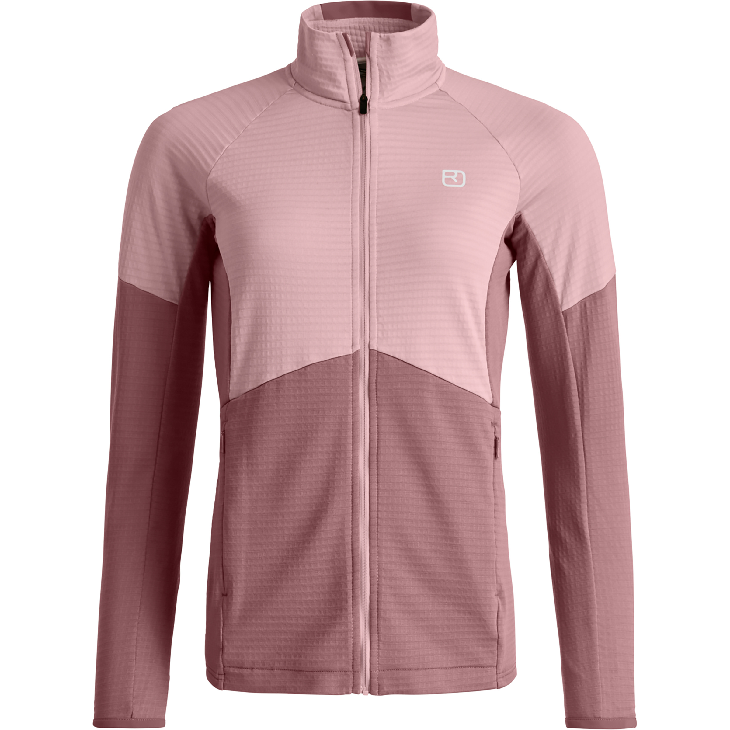 Ortovox Fleece Light Grid Damen Fleecejacke rosa Größe XS Bergsteigen Hautfreundlich Merinowolle