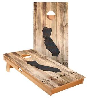 Skip's Garage California Rustic Cornhole Boards