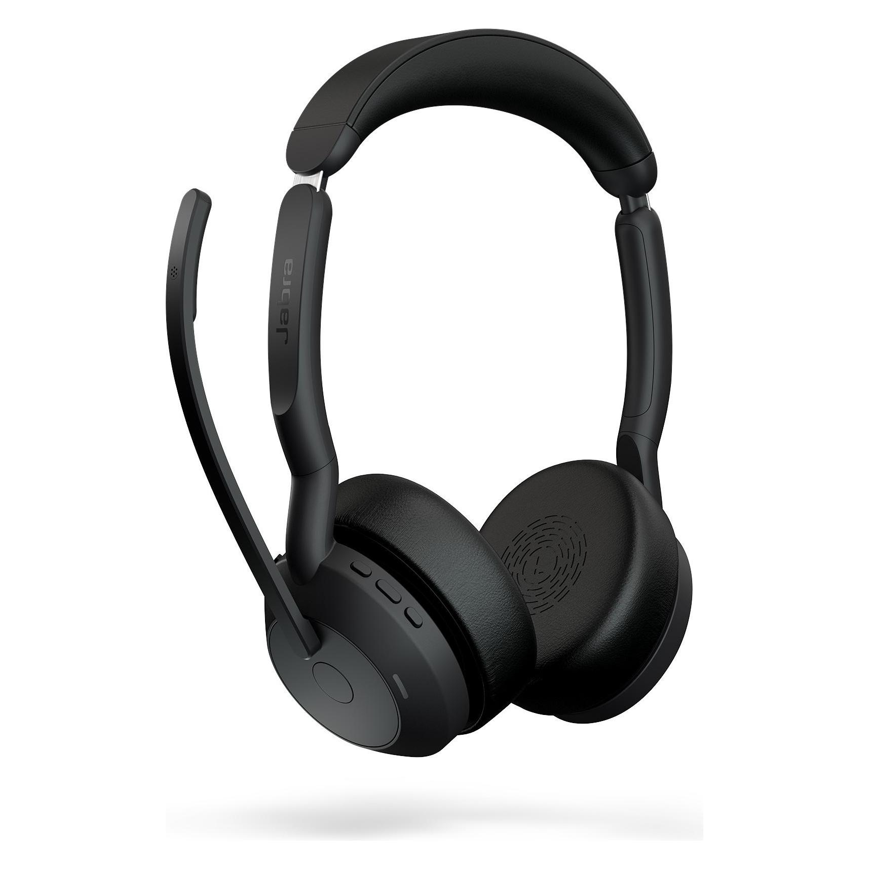 Jabra Evolve2 55 UC + Ladestation (Kabellos, USB-A, Microsoft Teams, Zoom) (25599-989-989)