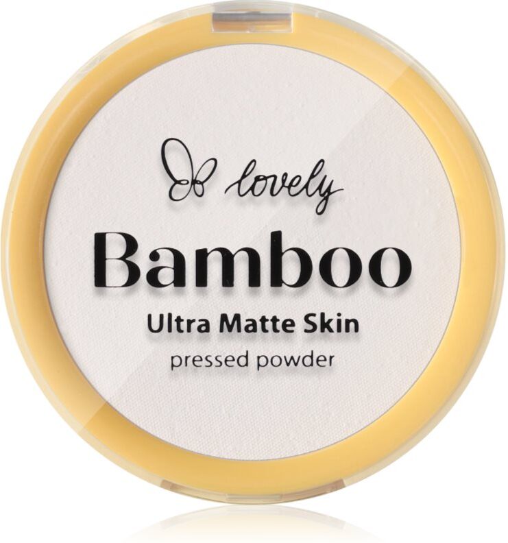 Lovely Bamboo Pressed Powder Mattifying Powder shade Transparent 1 pc