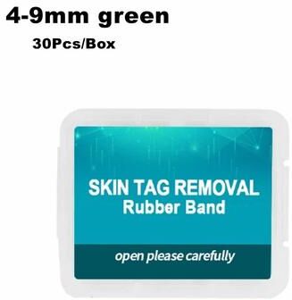 Uplift Essentials Reusable Skin Tag Rubber Ring Removal Bands Set green m
