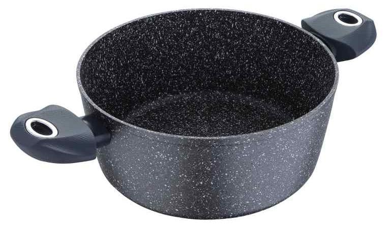 Bergner BG-8514-MBG Marmer+ Keramische Kookpan, 2,2 liter, Grijs