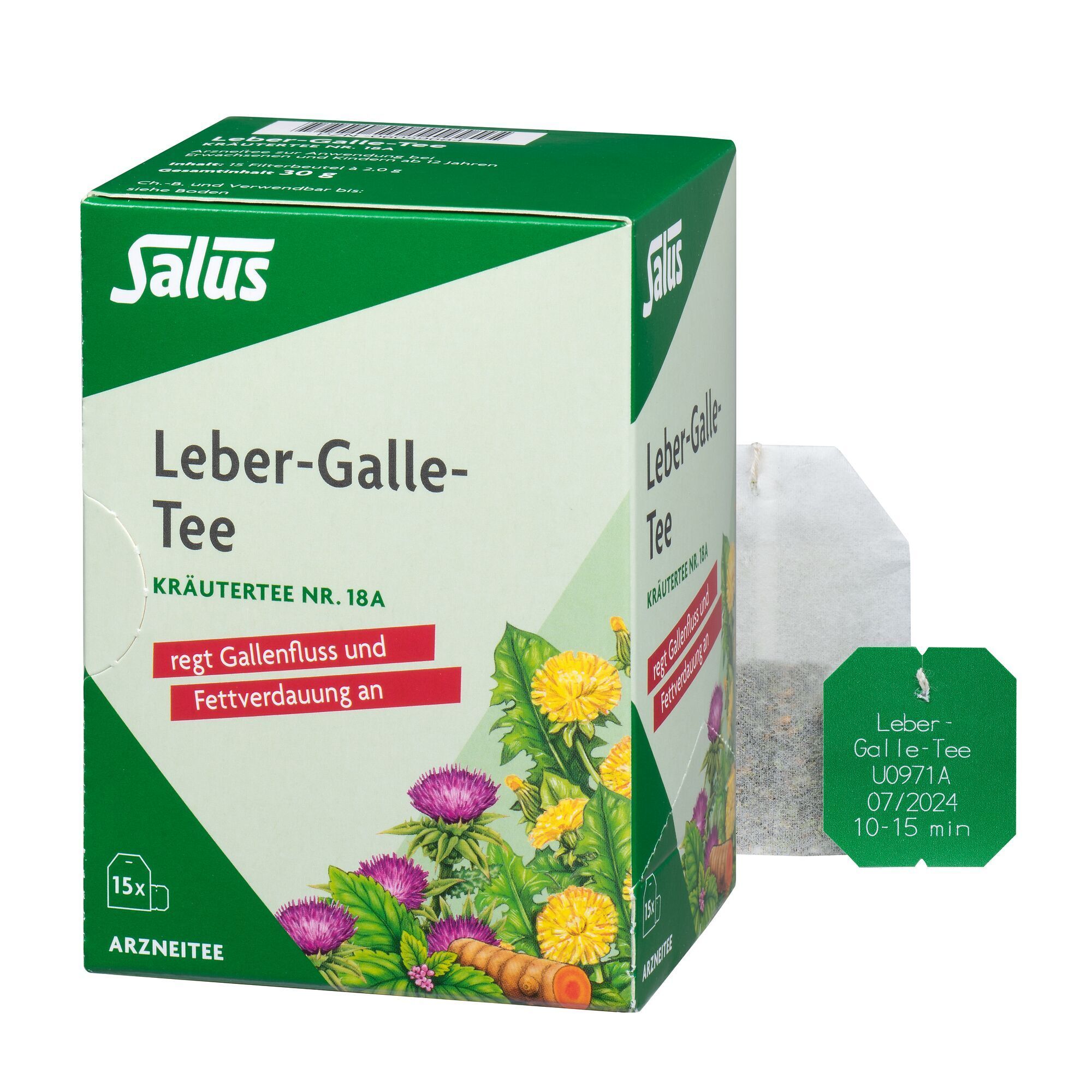Leber GALLE-Tee Kräutertee Nr.18a Salus Filterbtl. 15 St Filterbeutel