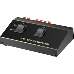GOOBAY 60928 - Lautsprecher Umschaltbox, 2-fach