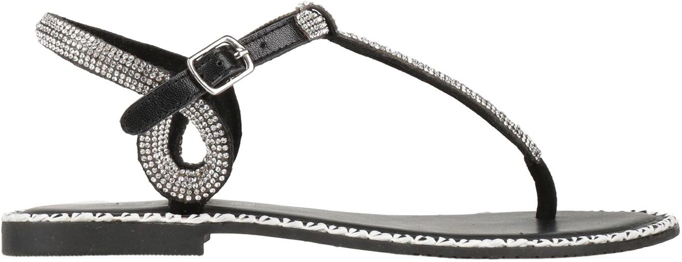 Cafènoir Sandalias de dedo Mujer Negro 36,37,38 Mujer