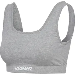HUMMEL hmlELEMENTAL COTTON SPORTS TOP grey melange XS