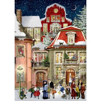 A4-Wand-Adventskalender – In der Weihnachtsgasse