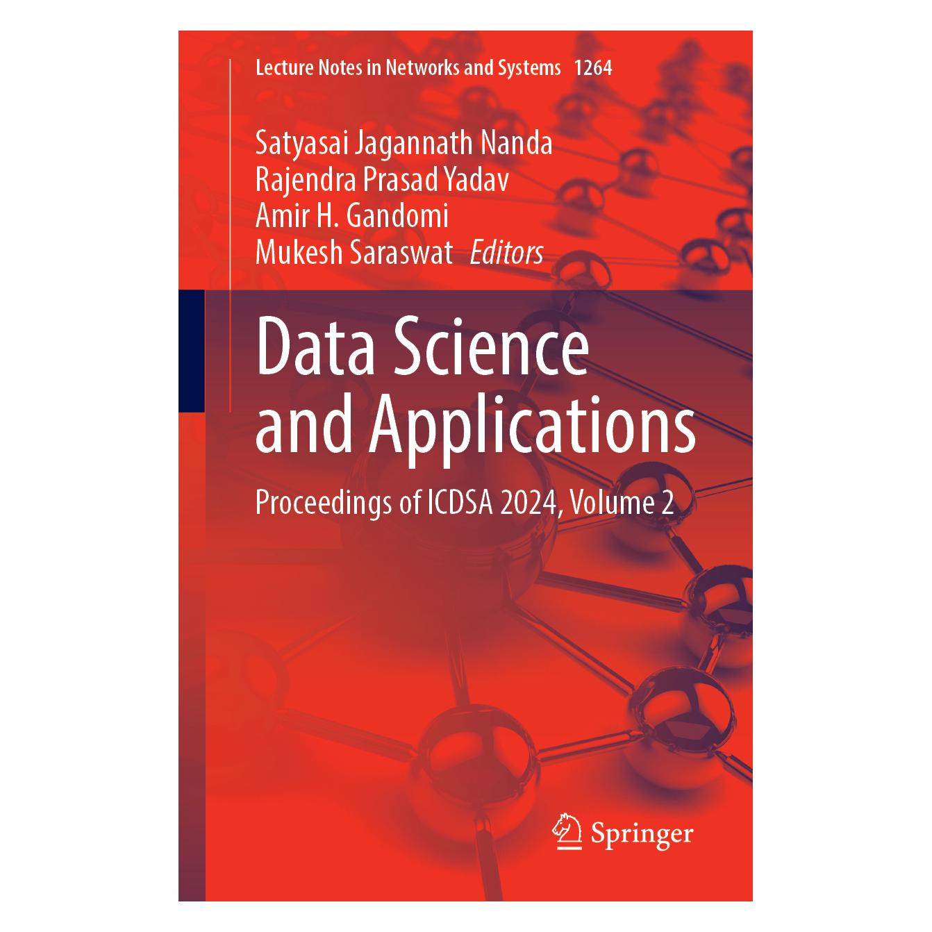 Springer Data Science and Applications (Englisch, Et al, H Gandomi Amir, Prasad Yadav Rajendra) (64900071)