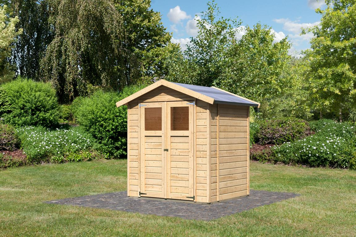 KARIBUHOLZT SH Dahme 2 natur 180x152x222 cm 08426826