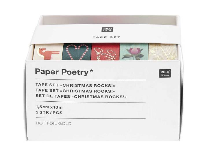 Rico Washi Tape Set Christmas Rocks