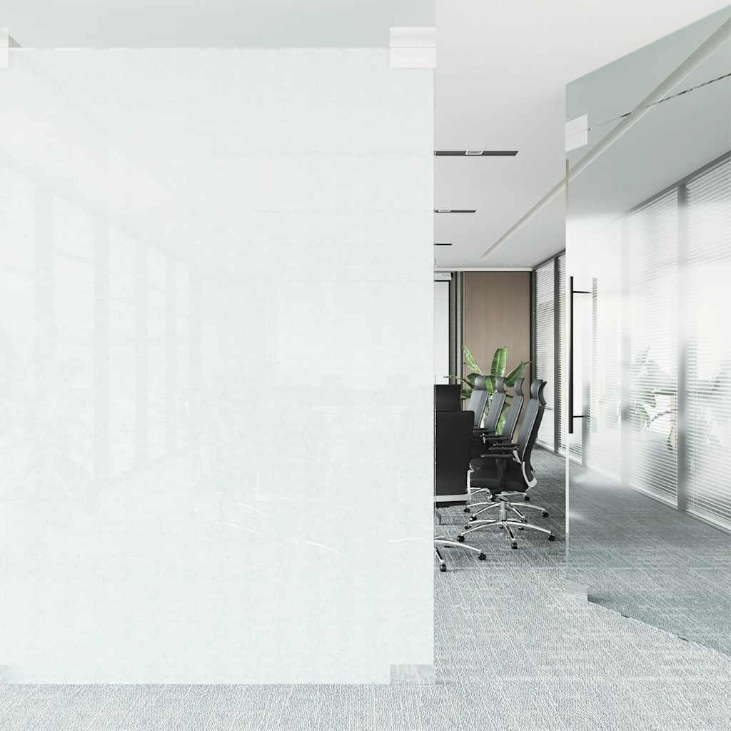 vidaXL Film de fenêtre statique dépoli blanc 45x2000cm PVC