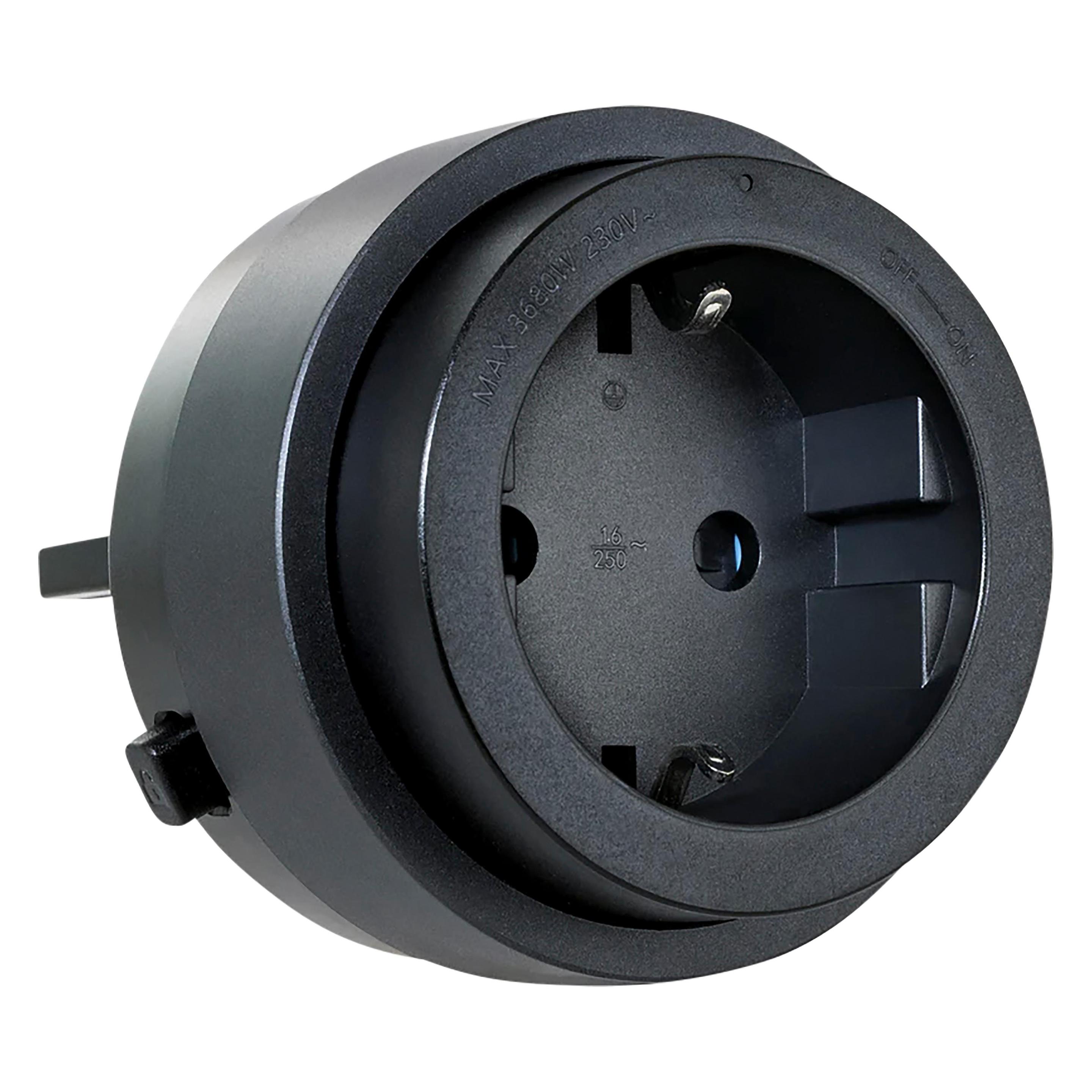 Schwaiger Steckdose für Modulare Stromleiste, 230 V, schwarz (1x, CEE 7/3) (MSPS0230)