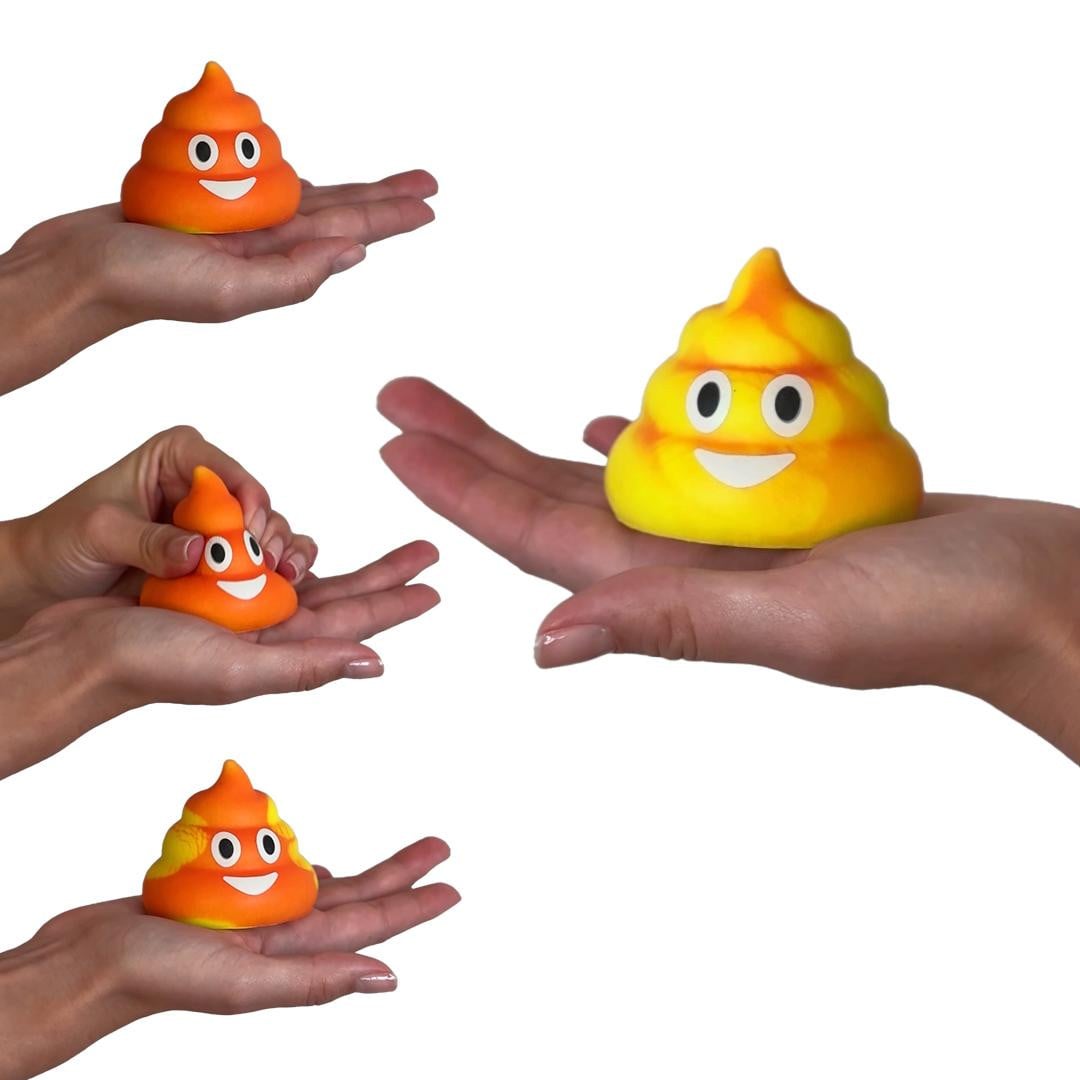 Fun Funny Anti-stress knijpfiguur poepje met veranderende kleur