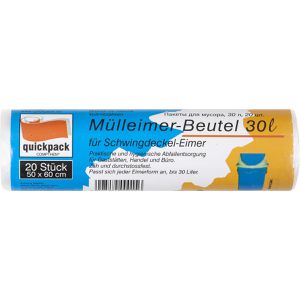 Böttcher-AG Müllbeutel 30 Liter, transparent, 20 Stück