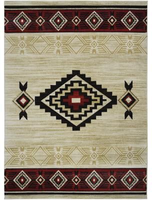 Mayberry Rug American Destination Tombstone Beige Southwestern Area Rug