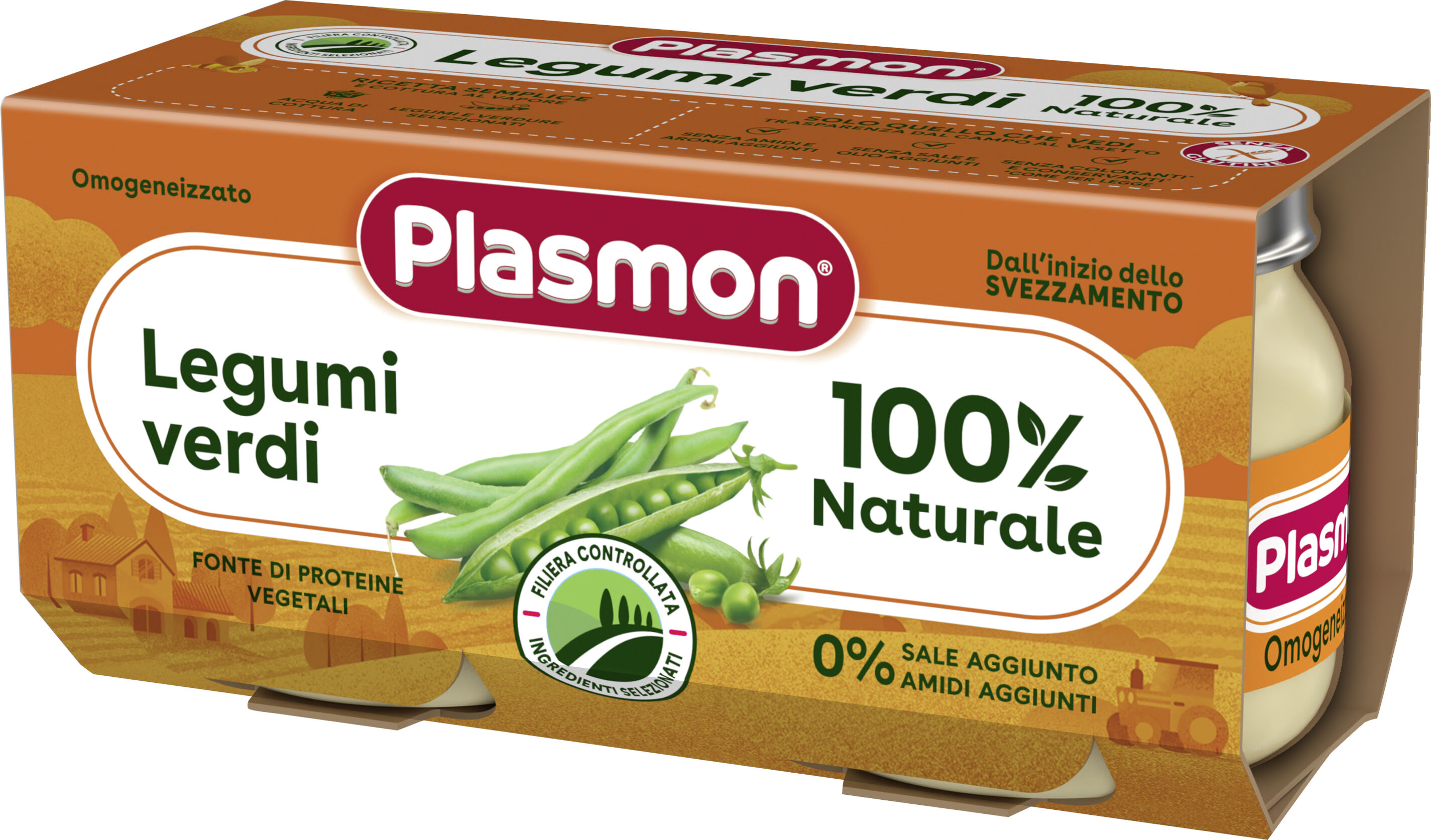 Plasmon Omog Legumi Verdi 2X80 g