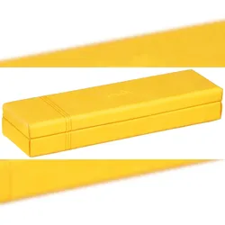 Rhodiarama Stiftebox aus Kunstleder, 21x5,5x3cm - Narzisse 319786C