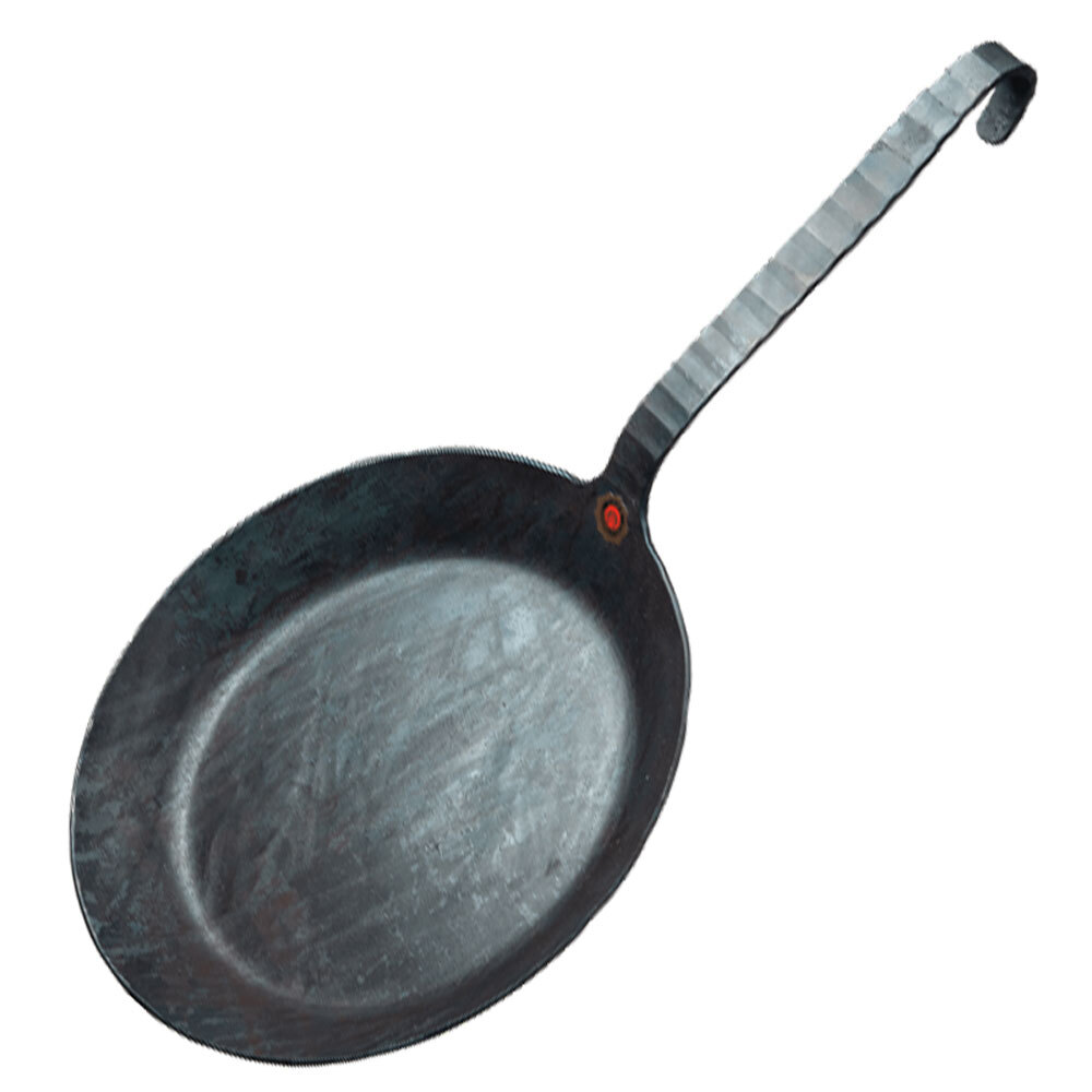 turk Bratpfanne geschmiedete Bratpfanne - die Klassische mit flachem Hakenstiel, 36 cm
