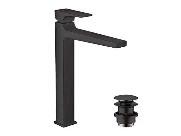 hansgrohe Metropol Mitigeur de lavabo 260 poignée manette\, bonde Push-Open\, noir mat\, 32512670