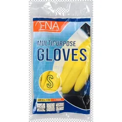 ENA Multipurpose Haushaltshandschuh, Latex, verschied. Farben, 288Stk/ 144 Paar, Innenbeschichtung baumwollbeflockt