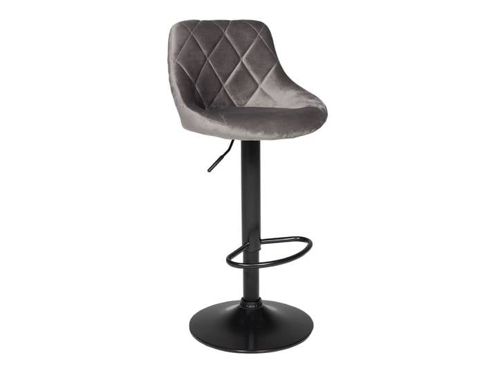 Tabouret de bar en velours gris