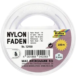 folia Nylonfaden, 0,30 mm x  100 m, transparent