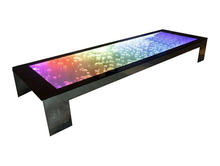 Xlmoebel Bartisch Wasserfall Tanzfläche mit spektakulärer Wasserwand für Events (Led Glasboden), Hergestellt in Europa