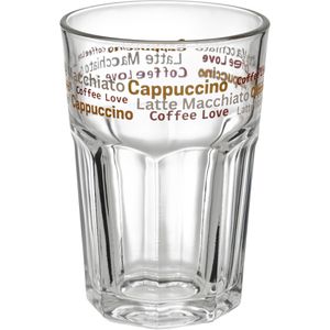 Van-Well Kaffeegläser Sunny Coffee Lover, Latte Macchiato Gläser, 360ml, 24 Stück