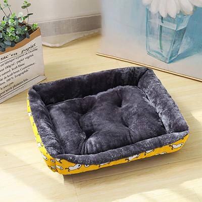 Inspired Finds Cozy Plush Pet Sofa Bed For Dogs & Cats With Washable Cushion yellow s: 17.72x13.78in