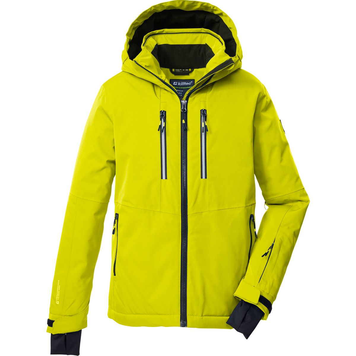 killtec KSW 191 Boys Ski Jacket lime (00547) 152 43474-000-00547-152