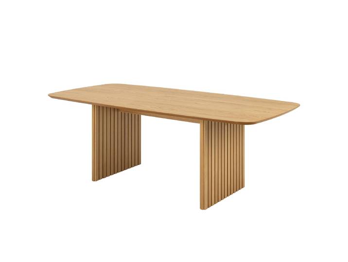 Furnierter Esstisch Christo 220 x 75 x 105cm Braun