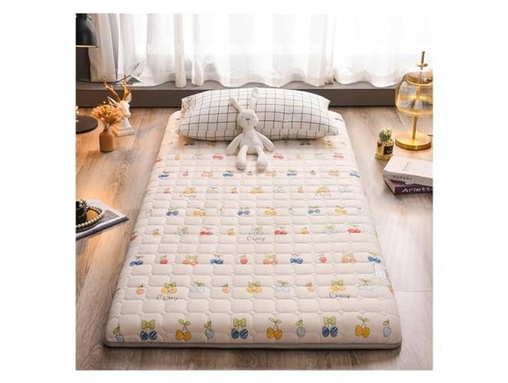 ASMJHQCLW Japanische Futon-Matratze aus Baumwoll-Polyester Mehrfarbige, mehrere Größen Camping-Schlafzimmer-Yoga: faltbare Bodenmatte(C,90x190cm/35x75in)