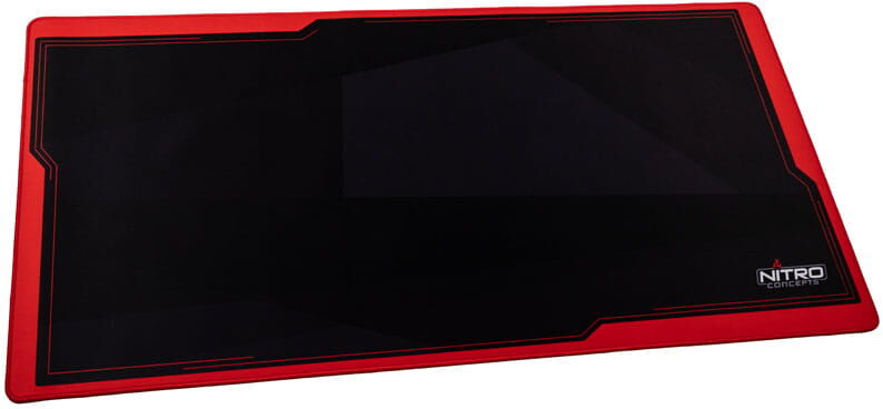 Nitro Concepts Deskmat DM12, 1200x600mm - schwarz/rot