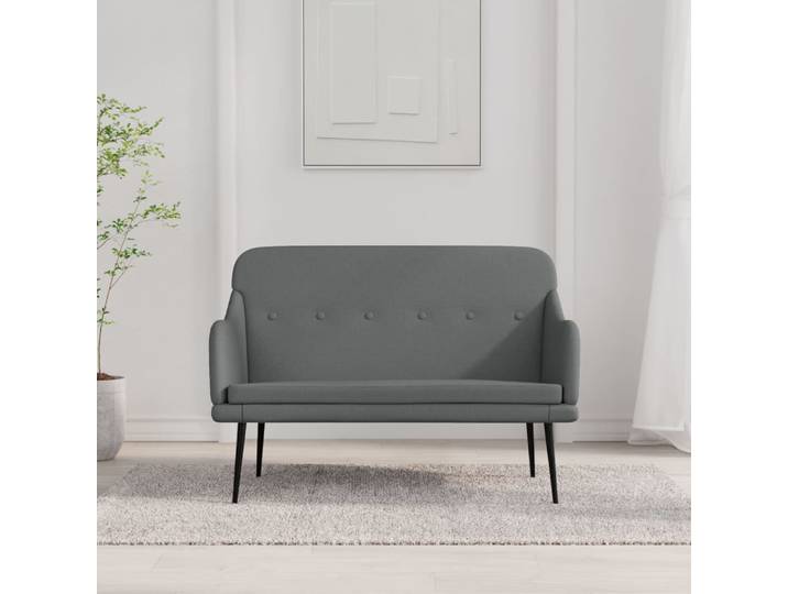 vidaXL Sitzbank Dunkelgrau 110x76x80 cm Stoff