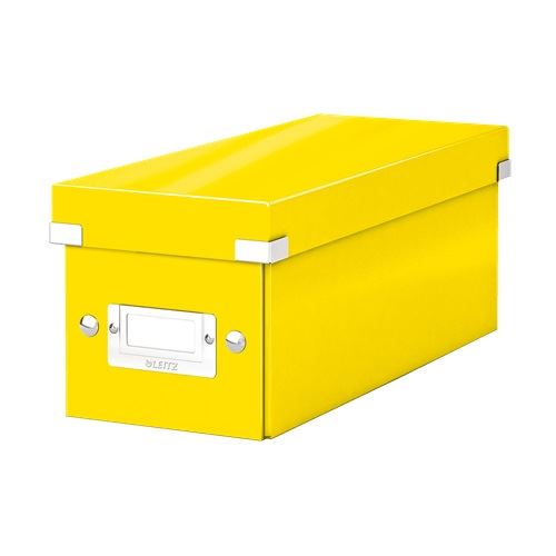 LEITZ CD-/DVD-Box Click & Store gelb, 1 St.