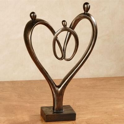 Touch of Class Heartfelt Family Table Sculpture Bronze , Bronze