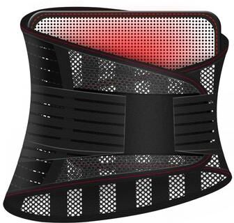 Healfit Counter Waist Protection Mesh Belt, Breathable Fitness Waist Support, Waist Fixing Belt Lightweight blackwithheatingpad s